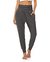 DIBAOLONG Womens Yoga Sweatpants Loose Workout Joggers Pants Comfy Lounge Pants with Pockets Dark Gray S